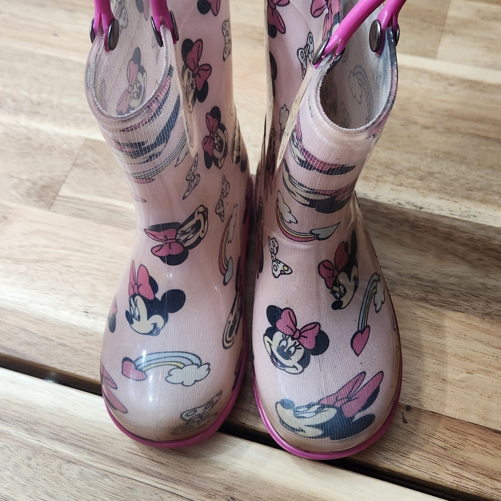 Pink Minnie Mouse Rain Boots